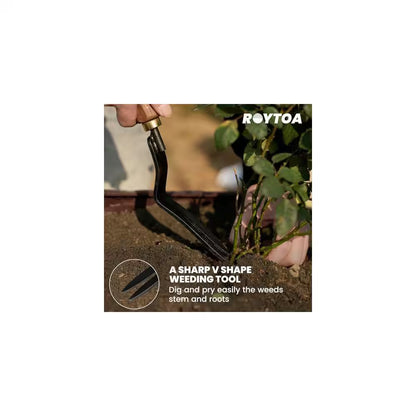 5-Piece Garden Tool Set Stainless Steel Heavy Duty Hand Cultivator Hoes Shovel Trowel Gardening Accessories