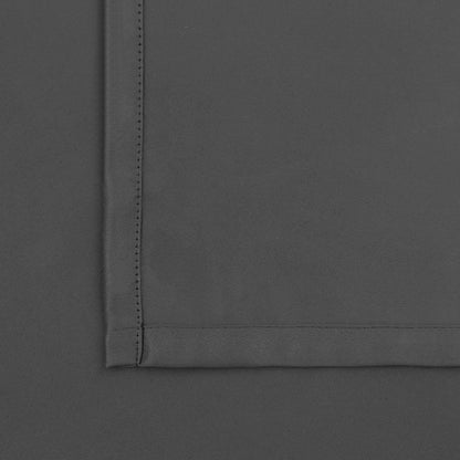 Rod Pocket and Back Tab Blackout Curtains for Bedroom - Thermal Insulated Room Darkening Curtains for Living Room, 2 Window Curtain Panels (52 X 95 Inch, Dark Grey)