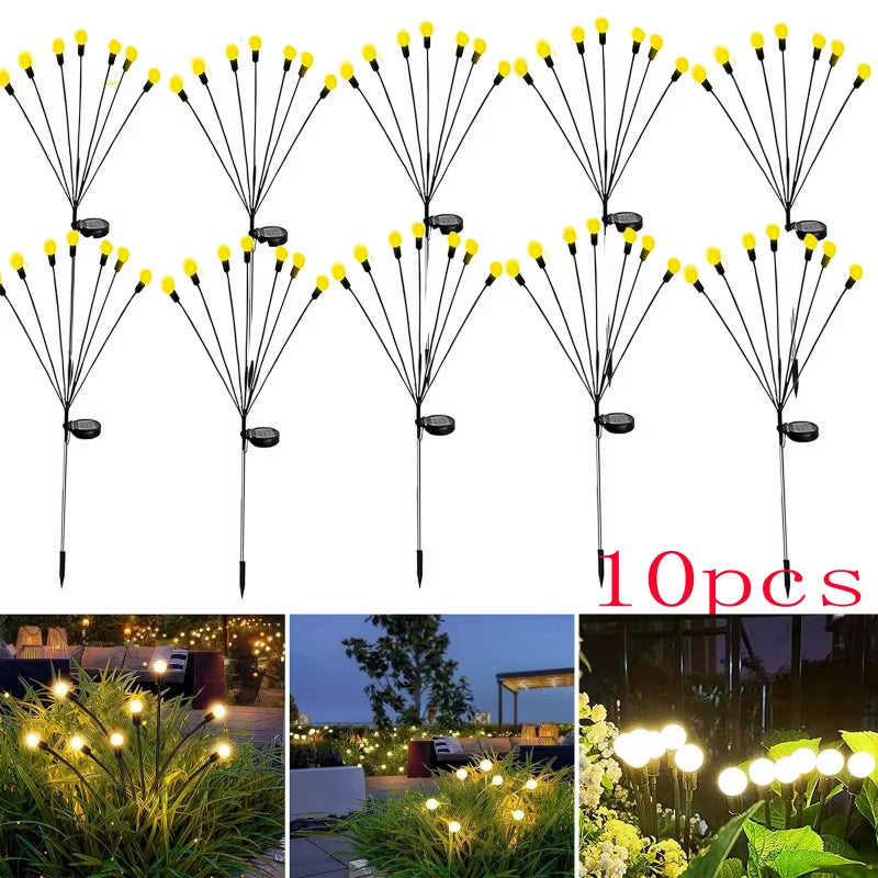 Solar Outdoor Lights Firefly Lights Courtyard Lights Villa Atmosphere Lights Garden Decoration Lights Waterproof Lawn Lights